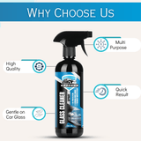 GROOMMM™ Glass Cleaner Spray for Cars with Microfiber Cloth- 500ml