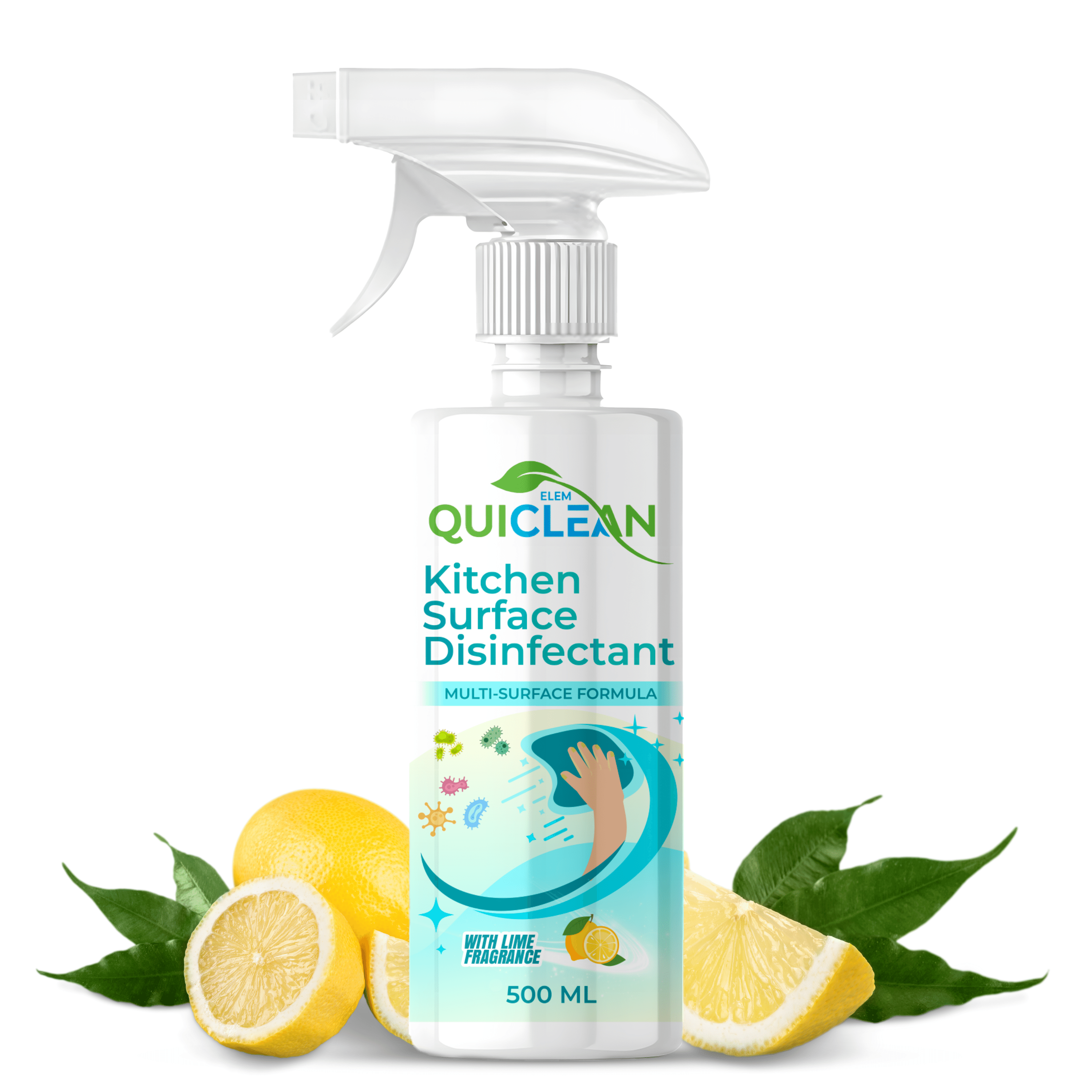 Quiclean™ Kitchen Surface Disinfectant Spray for Germ-Free Home 500ml | Suitable for Kitchen & Home Appliance