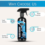 GROOMMM™ Glass Cleaner Spray for Cars with Microfiber Cloth- 500ml