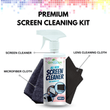 Quiclean™ Screen & Lens Cleaner 500 ml with Microfiber Cloth & Lens Cleaning Cloth