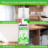 Elem™ Lizard Repellent spray for home 200ml | 100% Natural Lizard spray | Safe for Kids & adults | Pack of 1