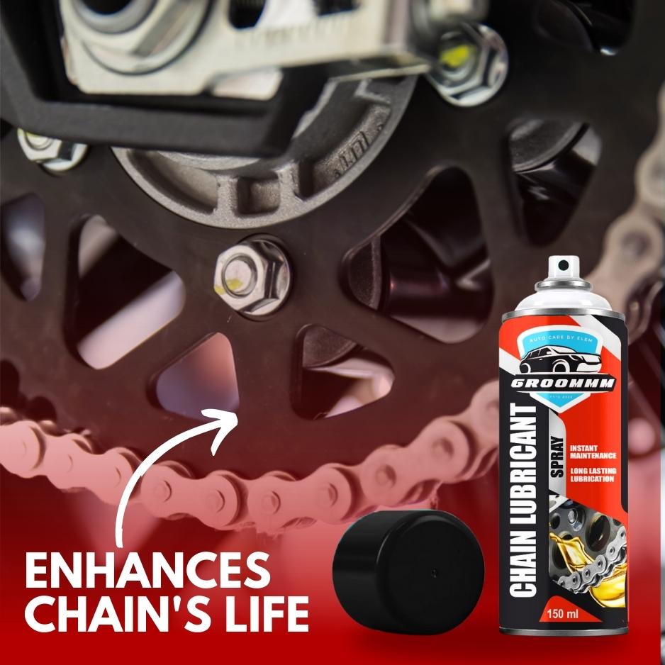 GROOMMM™ Bike Chain Cleaner & Lubricant Spray Combo - 150ml