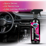 GROOMMM™ Car Dashboard Dresser & Interior Polish Spray with Microfiber Cloth - 500ml