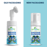 QUICLEAN™ Sneaker Cleaner Foaming Solution with Silicon Bristle Brush- 100ml