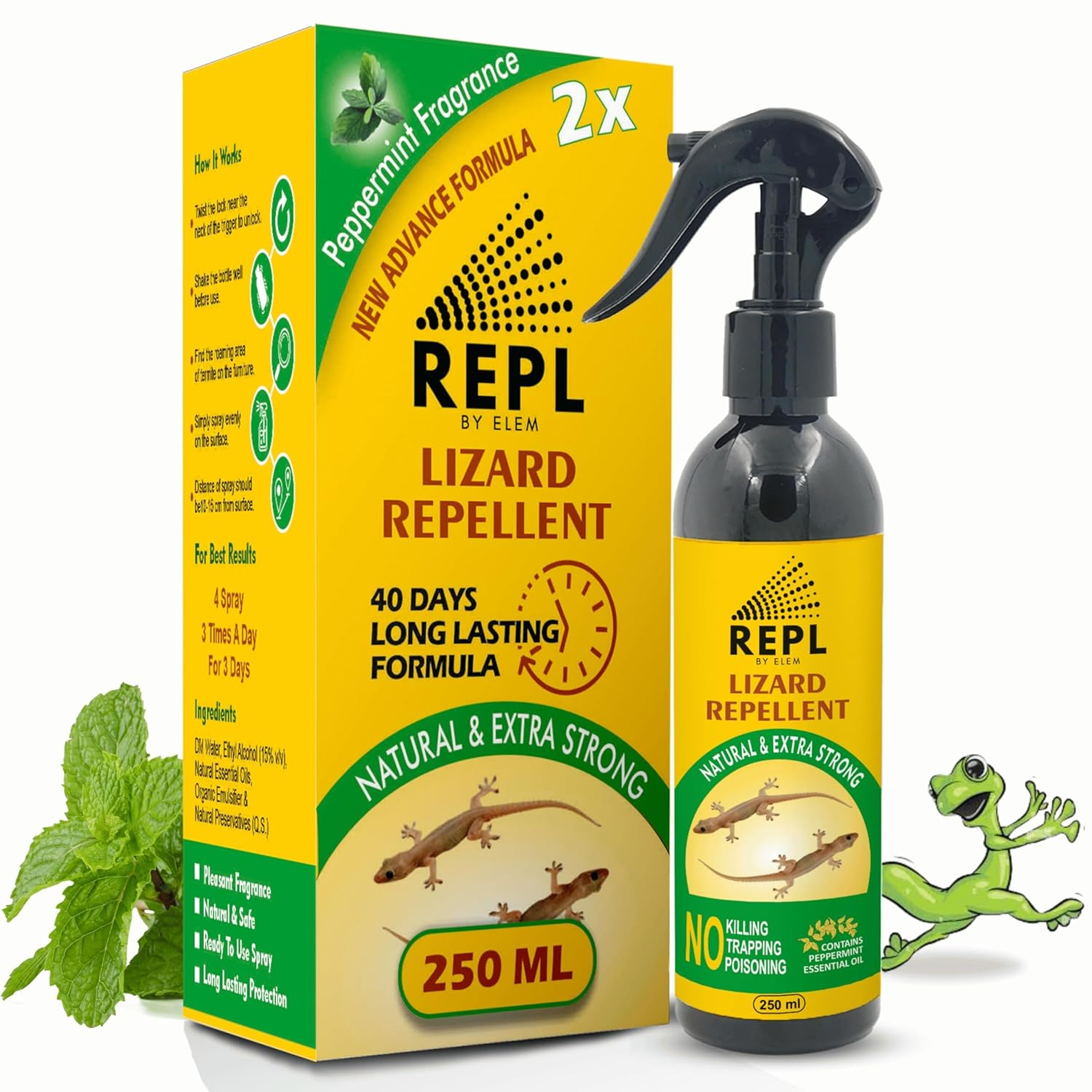 REPL™ Natural Lizard Repellent Spray for Home: Safe for Kids,Pet & Adult -250ml