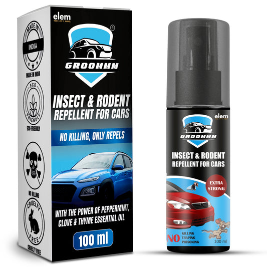GROOMMM™ Insect & Rodent Repellent Spray for Car | 100 ml