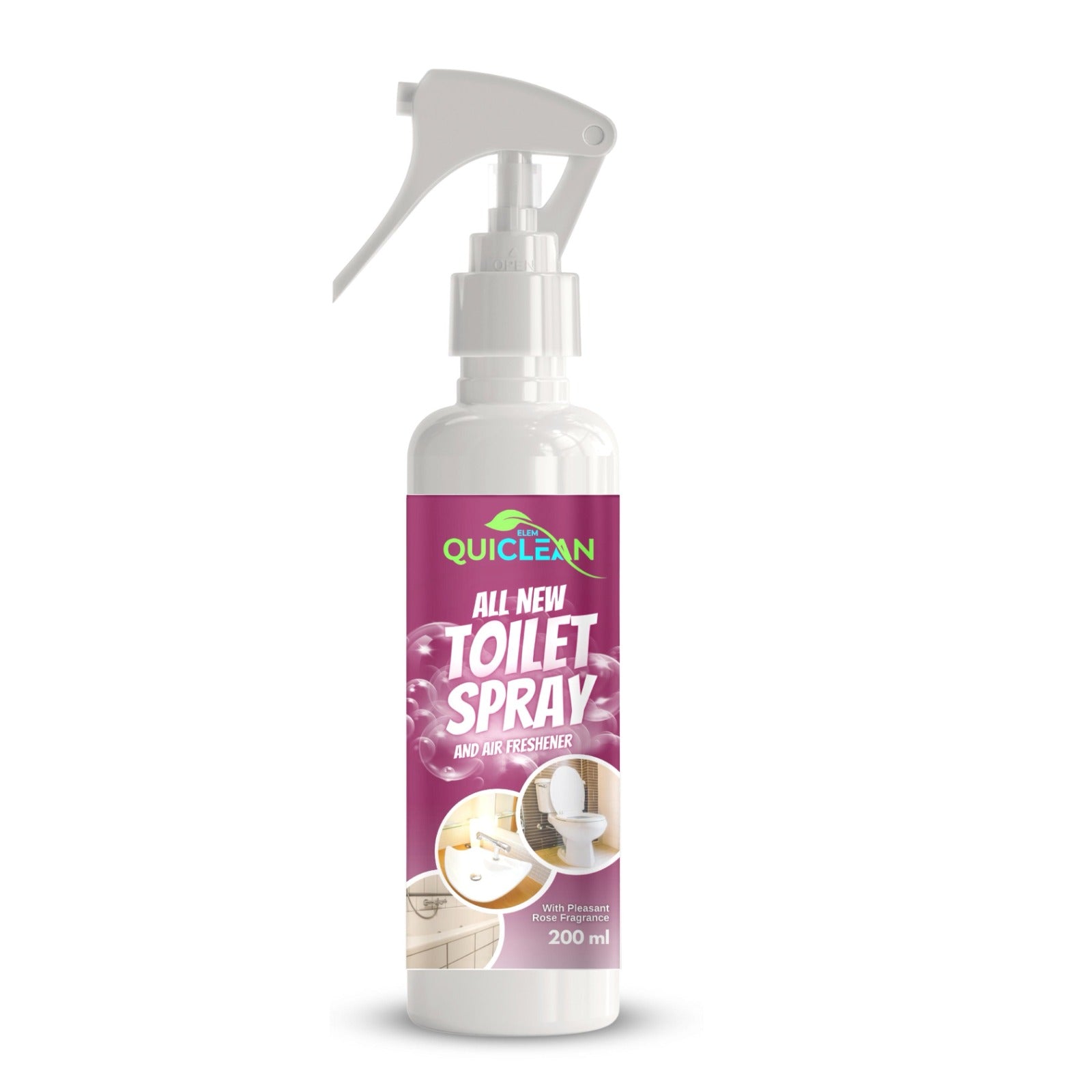 QUICLEAN™ Toilet Cleaner Spray and Surface Disinfectant -200 ml