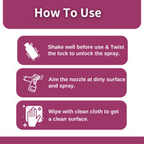 QUICLEAN™ Toilet Cleaner Spray and Surface Disinfectant -200 ml