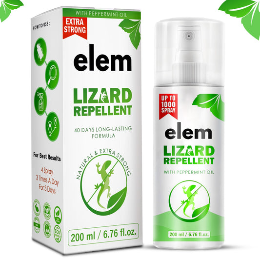 Elem™ Lizard Repellent spray for home 200ml | 100% Natural Lizard spray | Safe for Kids & adults | Pack of 1